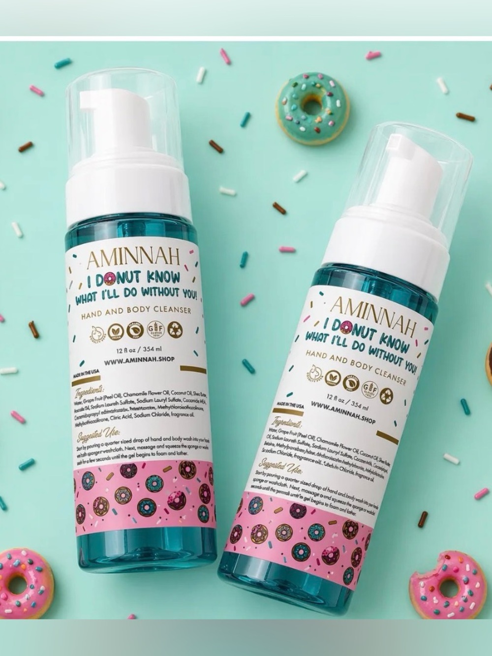 AMINNAH - I Donut Know What I’ll Do Without You Foaming Hand & Body Cleanser